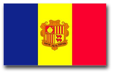 Andorra Flag Vinyl Transfer Decal