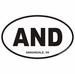 Annandale Virginia Oval Decal