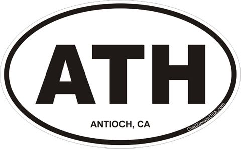 Antioch California Oval Decal