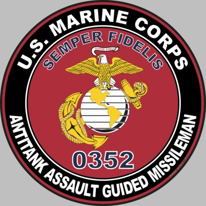 U.S.M.C. MOS 0352 Antitank Assault Guided Missileman Decal