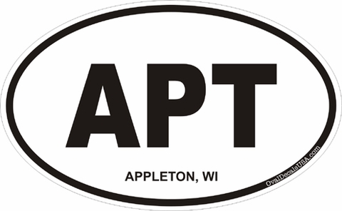 Appleton Wisconsin Oval Decal