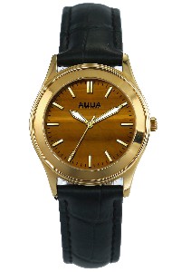 Aquaforce Elegant Ladies' Watch-Catseye with Black Band