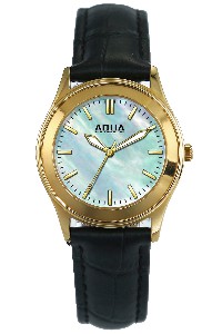 Aquaforce Elegant Ladies' Watch-Light Blue with Black Band