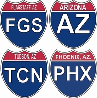 Arizona Interstate Stickers Decals Thumbnail Illustration