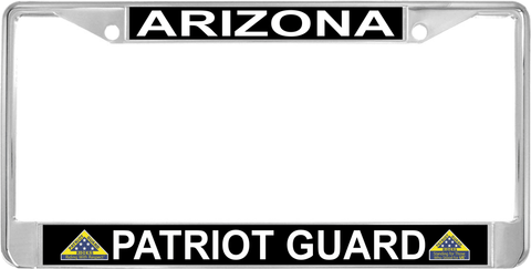 Arizona Patriot Guard Automobile License Plate Frame