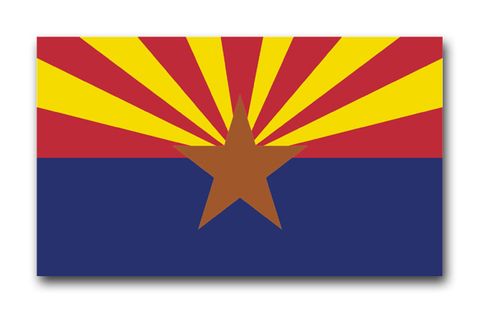 Arizona State Flag Vinyl Transfer Decal