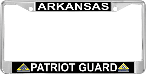 Arkansas Patriot Guard Automobile License Plate Frame
