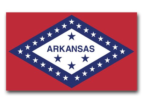Arkansas State Flag Vinyl Transfer Decal