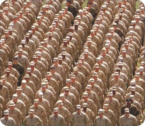 Arkansas Troops 'Welcome Home' Mouse Pad