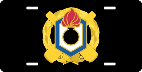Armament and Chemical Command Unit Crest License Plate