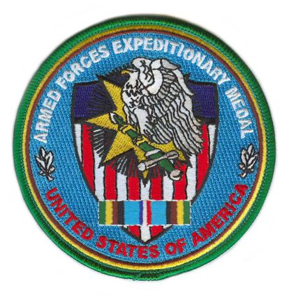 Armed Force Expeditionary Service Medal 4" Patch