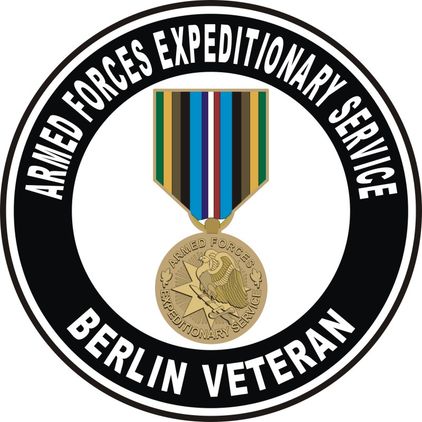 Armed Forces Expeditionary Medal Berlin Decal