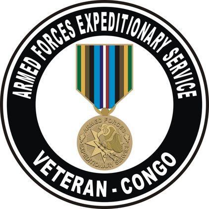 Armed Forces Expeditionary Medal Congo Decal
