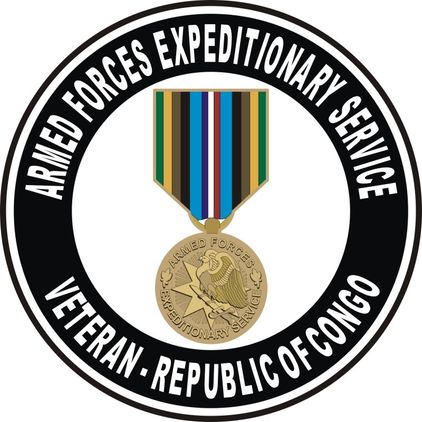Armed Forces Expeditionary Medal Republic of Congo Decal