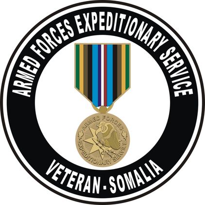 Armed Forces Expeditionary Medal Somalia Decal