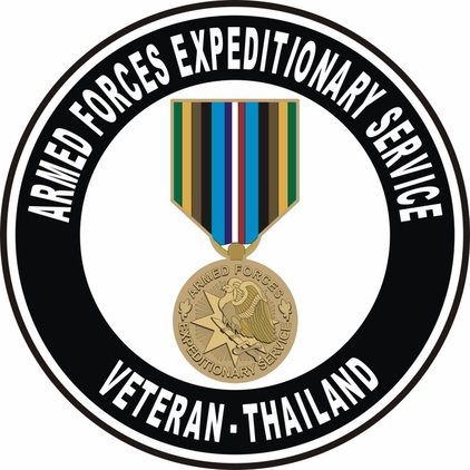 Armed Forces Expeditionary Medal Thailand Decal