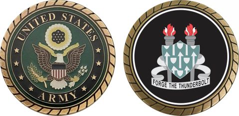 U.S. Army Armor Cavalry Brigade Patch Challenge Coin