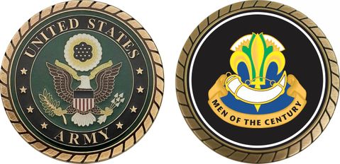 Army 100th Training Division Unit Crest Challenge Coin