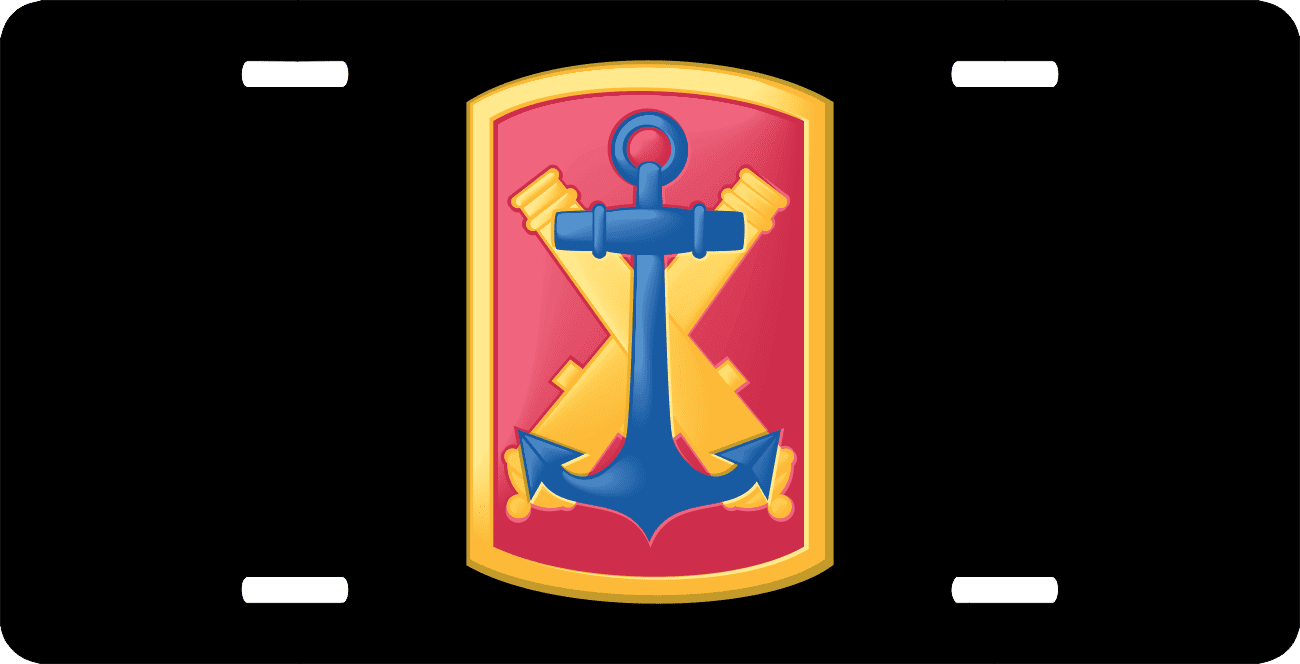 Army 103rd Field Artillery Brigade License Plate