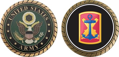 Army 103rd Field Artillery Brigade Patch Challenge Coin