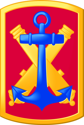 Army 103rd Field Artillery  Brigade  Patch Vinyl Transfer Decal