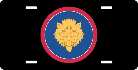 Army 106th Infantry Division  License Plate