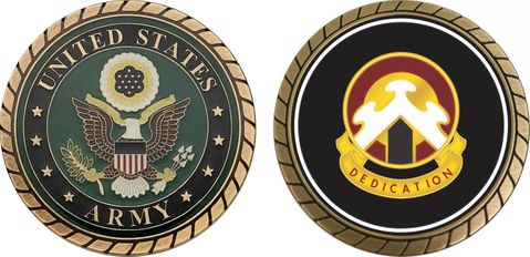 Army 107th Transport Brigade Unit Crest Challenge Coin