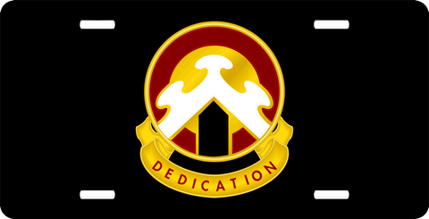 Army 107th Transport Brigade Unit Crest License Plate