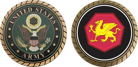 Army 108th Training Division Challenge Coin