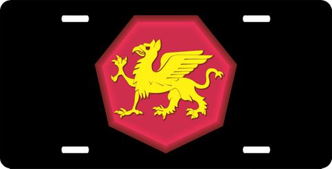 Army 108th Training Division  License Plate