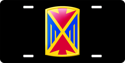 Army 10th Air Defense Artillery Brigade License Plate