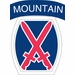 Army 10th Mountain Division Vinyl Transfer Decal
