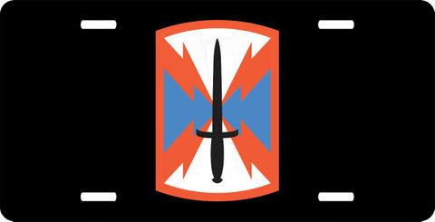 Army 1101st Signal Brigade PatchLicense Plate