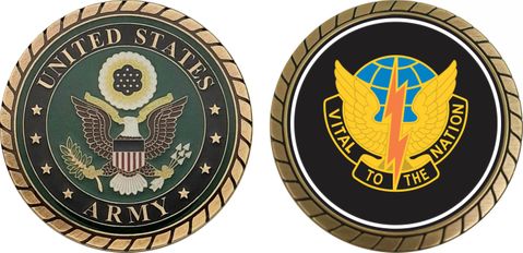 Army 1101st Signal Brigade Unit Crest Challenge Coin