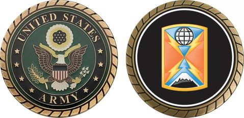 Army 1104th Signal Brigade Patch Challenge Coin