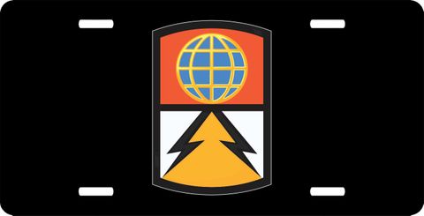 Army 1108th Signal Brigade Patch License Plate