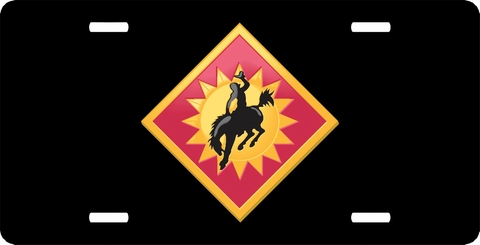 Army 115th Field Artillery Brigade Wyoming License Plate