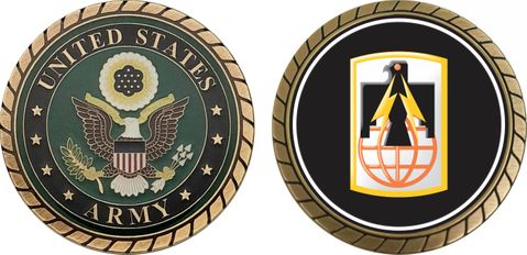 Army 11th Signal Brigade Patch Challenge Coin
