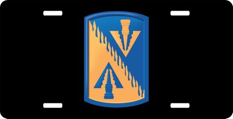 Army 128th Aviation Brigade Patch License Plate