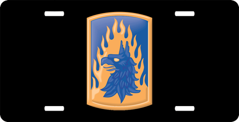 Army 12th Aviation Brigade License Plate