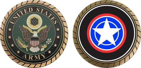 Army 12th Support Brigade Patch Challenge Coin