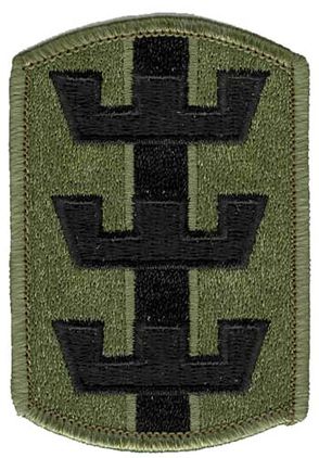 Army 130th Engineer Brigade 3" Subdued Military Patch
