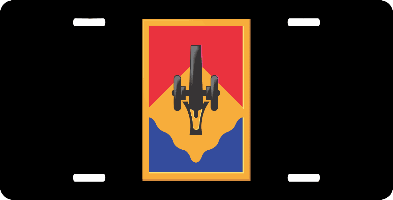 Army 135th Field Artillery Brigade License Plate