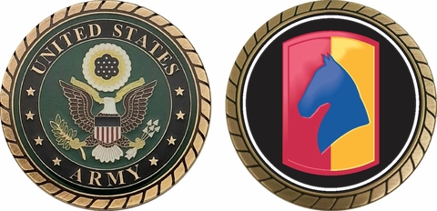 Army 138th Field Artillery Brigade Challenge Coin