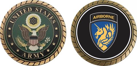 Army 13th Airborne Division Challenge Coin