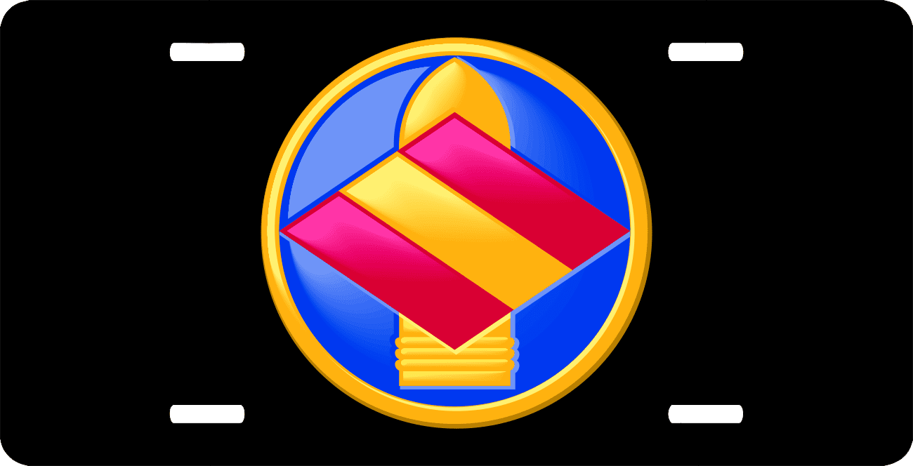 Army 142nd Field Artillery Brigade License Plate