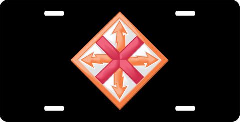 Army 142nd Signal Brigade Patch License Plate