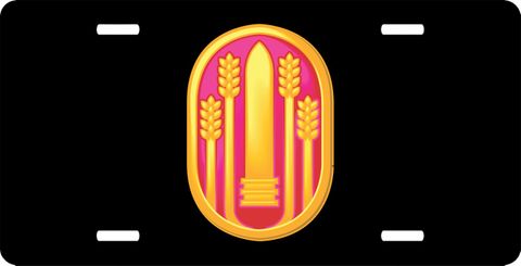 Army 147th Field Artillery Brigade Patch License Plate