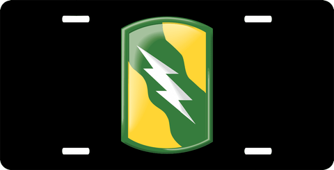 Army 155th Armored Brigade License Plate