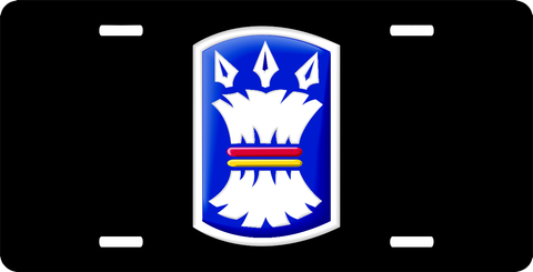 Army 157th Infantry Brigade License Plate